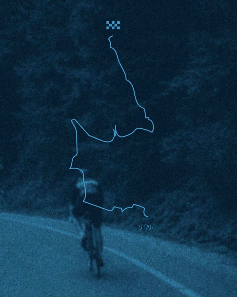 Ciclista en ruta